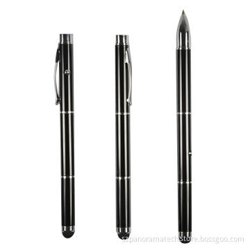 4-in-1 Compatible Touch Pen with Ball Pen Function, LED, Laser Function and Smooth Writing